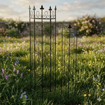 Halbrundes Rankgitter Malaga groß ca. 148 cm - Gartendekoration